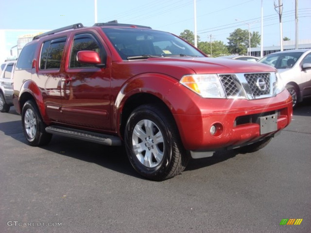 Red Brawn Pearl Nissan Pathfinder