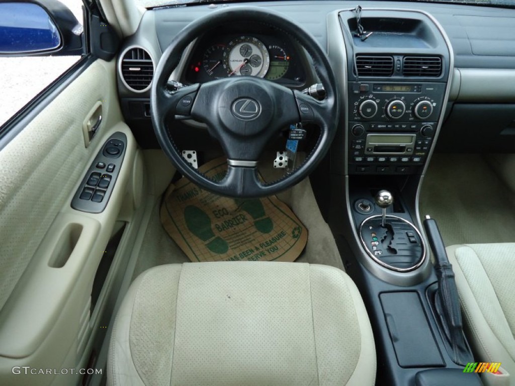 2001 Lexus IS 300 Ivory Steering Wheel Photo #53487450