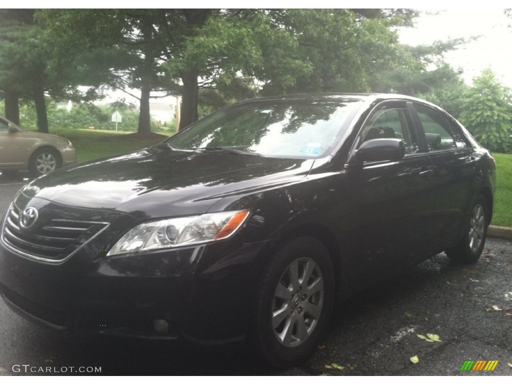 2007 Camry XLE V6 - Black / Bisque photo #3