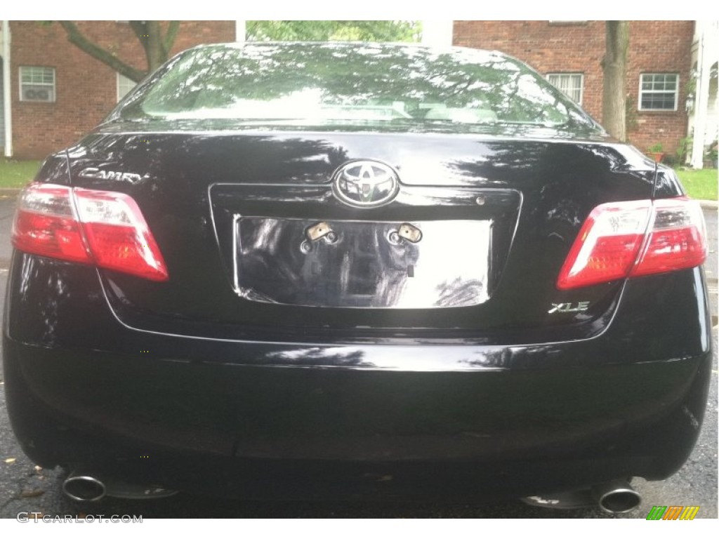 2007 Camry XLE V6 - Black / Bisque photo #5