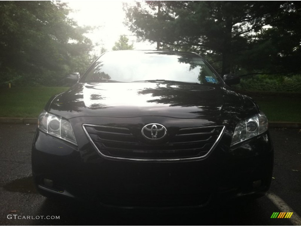 2007 Camry XLE V6 - Black / Bisque photo #6