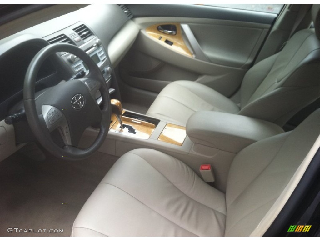 2007 Camry XLE V6 - Black / Bisque photo #7