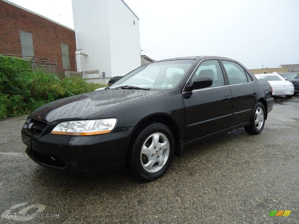 1999 Accord EX Sedan - Flamenco Black Pearl / Charcoal photo #1