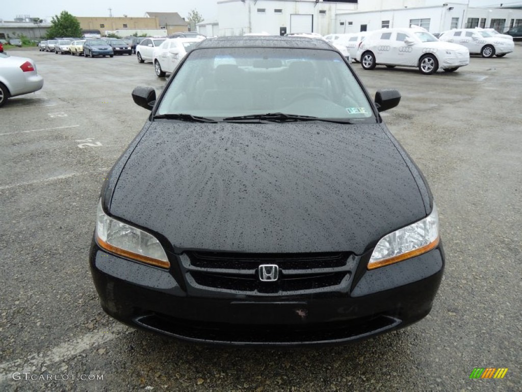 1999 Accord EX Sedan - Flamenco Black Pearl / Charcoal photo #3