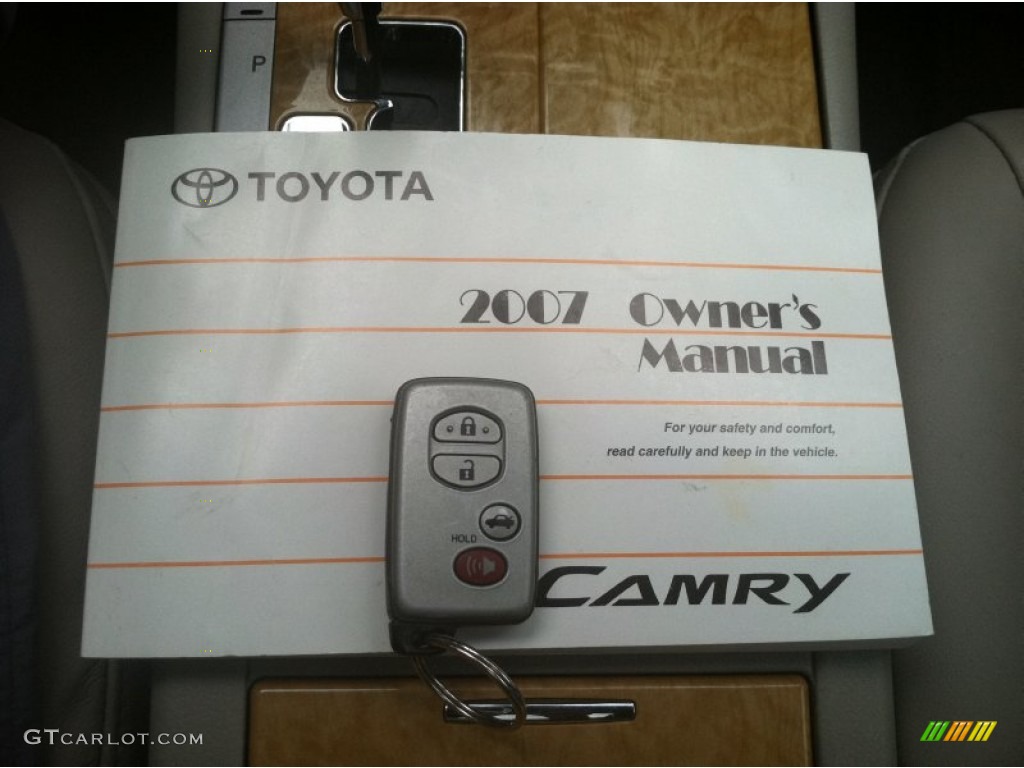 2007 Camry XLE V6 - Black / Bisque photo #23