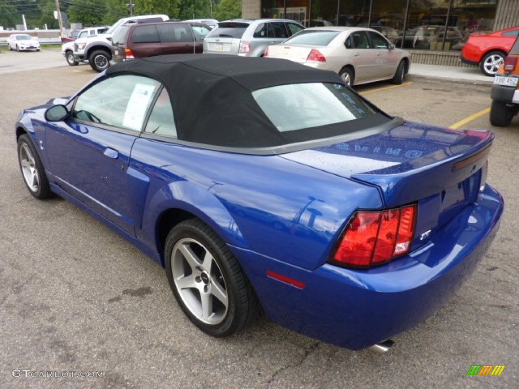 2003 Mustang Cobra Convertible - Sonic Blue Metallic / Dark Charcoal/Medium Graphite photo #2