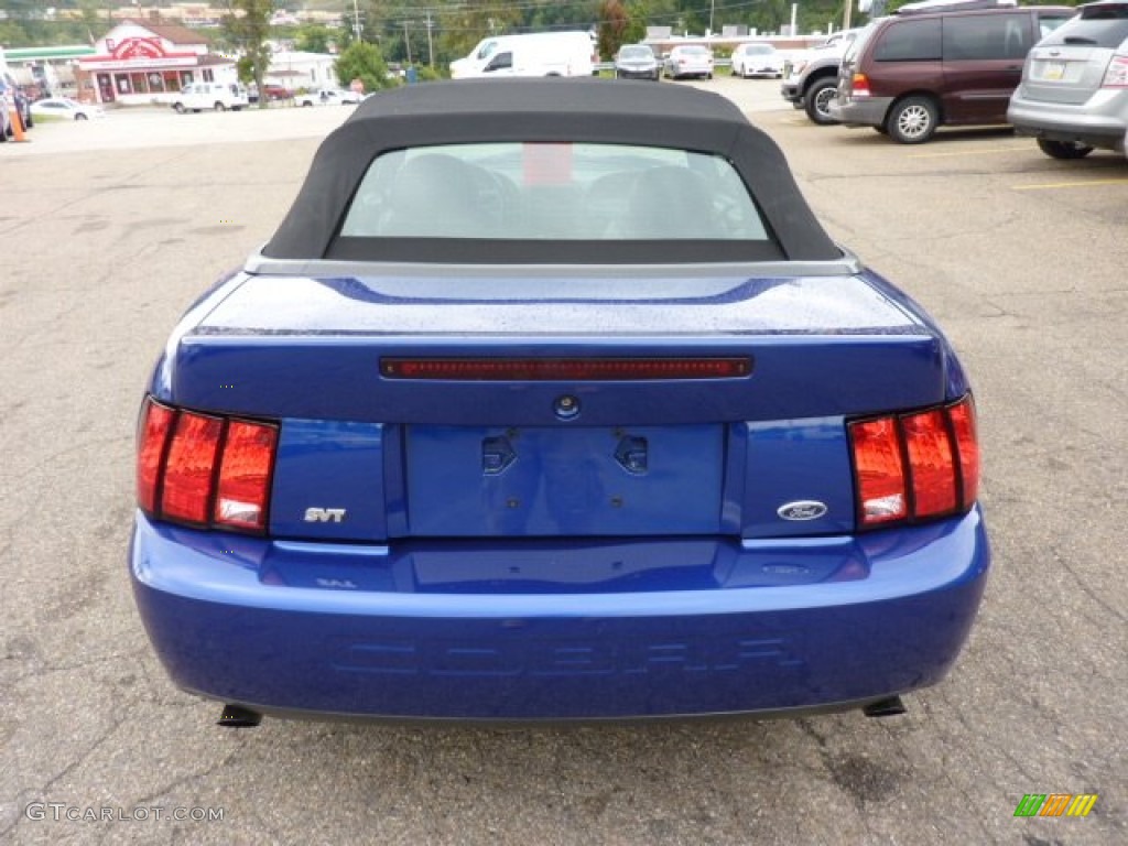 2003 Mustang Cobra Convertible - Sonic Blue Metallic / Dark Charcoal/Medium Graphite photo #3
