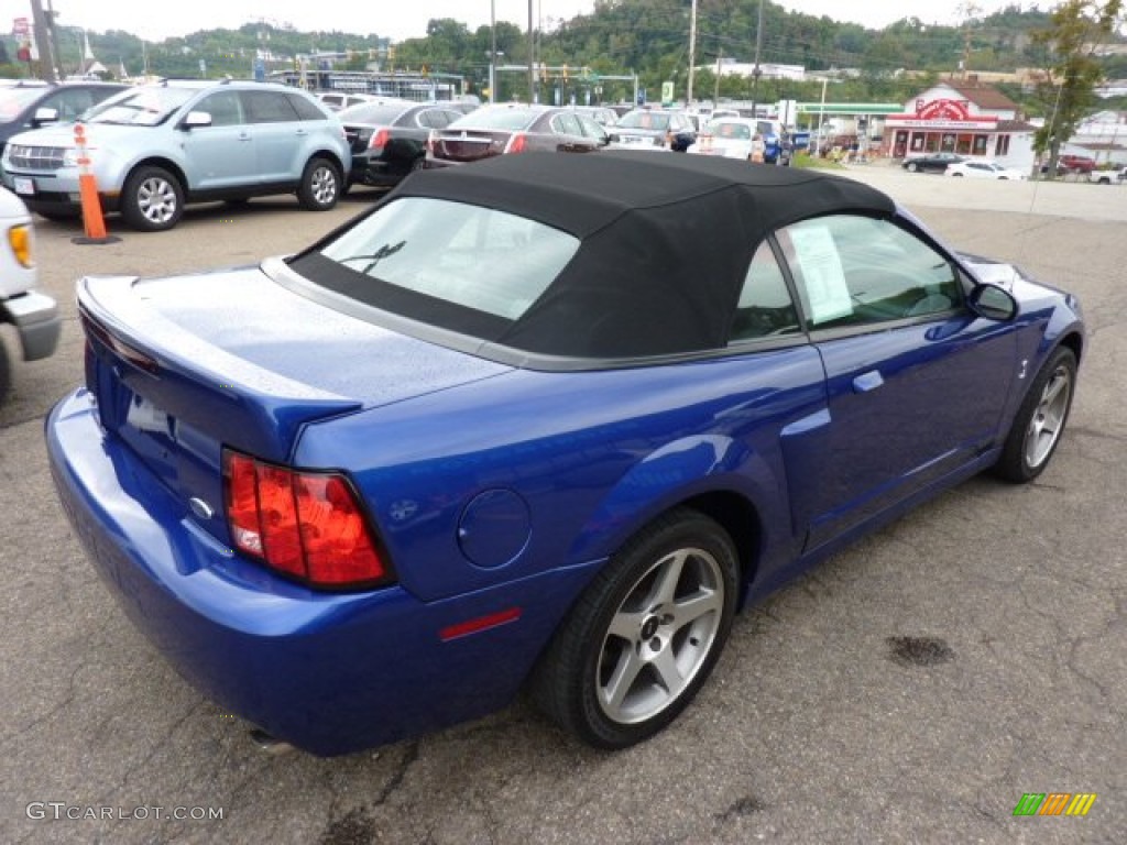 2003 Mustang Cobra Convertible - Sonic Blue Metallic / Dark Charcoal/Medium Graphite photo #4