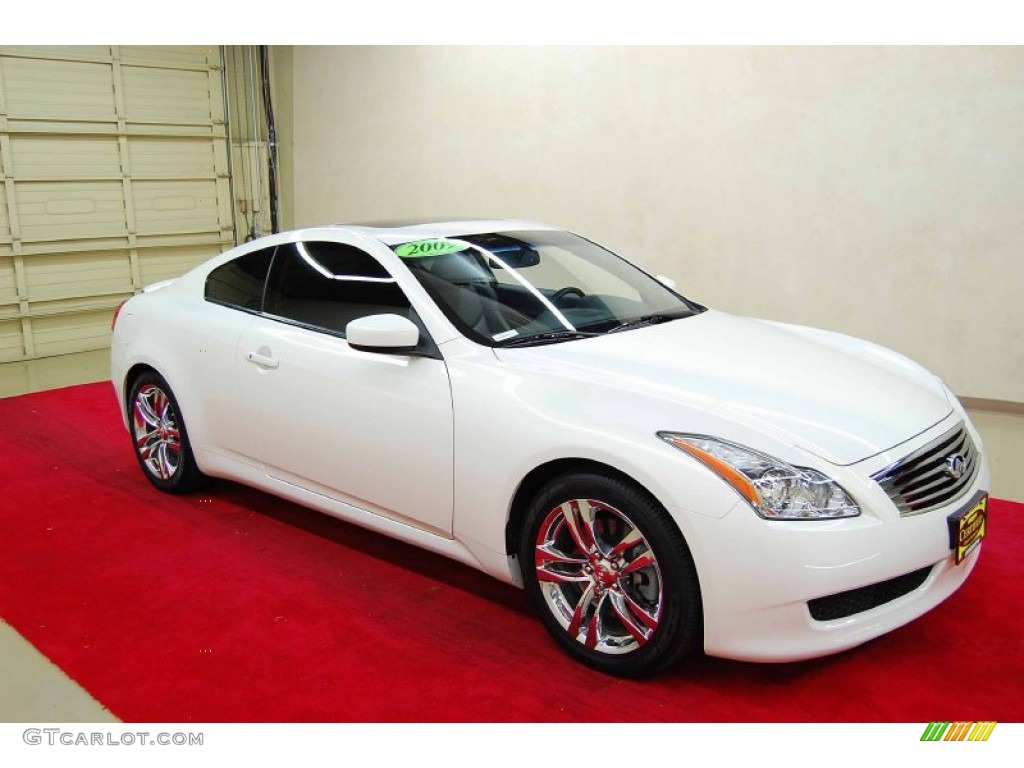 2009 G 37 Journey Coupe - Moonlight White / Graphite photo #1