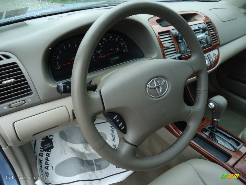 2004 Toyota Camry XLE V6 Taupe Dashboard Photo #53491318