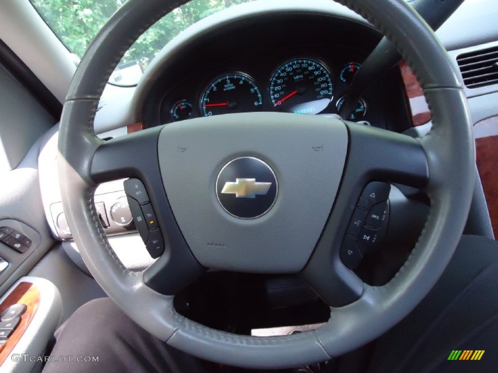 2008 Chevrolet Tahoe LTZ 4x4 Light Titanium/Dark Titanium Steering Wheel Photo #53493296