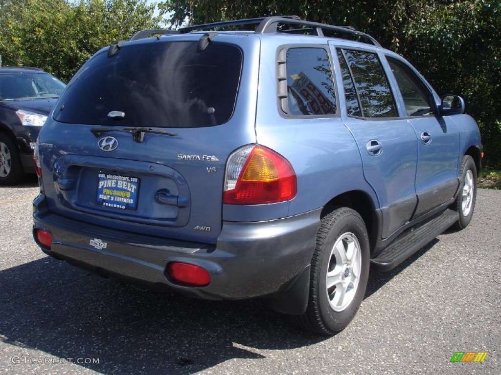 2002 Crystal Blue Hyundai Santa Fe GLS AWD 53463443 Photo 4