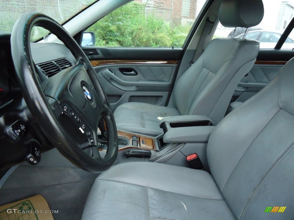 Grey Interior 1999 BMW 5 Series 528i Sedan Photo #53494218