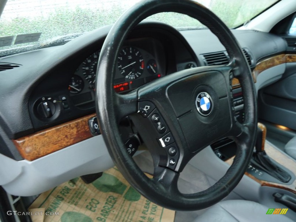 1999 BMW 5 Series 528i Sedan Grey Steering Wheel Photo #53494248