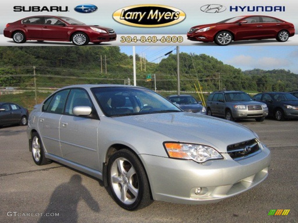 2006 Legacy 2.5i Limited Sedan - Brilliant Silver Metallic / Off-Black photo #1