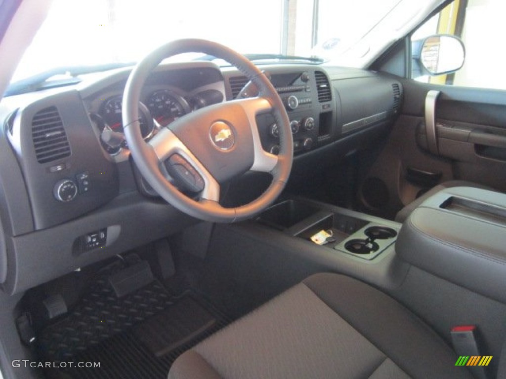 Ebony Interior 2011 Chevrolet Silverado 1500 LT Crew Cab 4x4 Photo #53499489