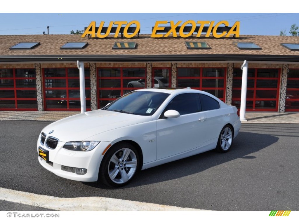 2008 3 Series 335i Coupe - Alpine White / Black photo #1