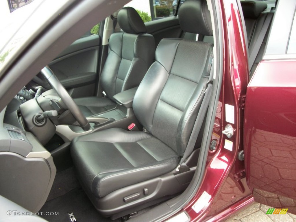 2009 TSX Sedan - Basque Red Pearl / Ebony photo #29