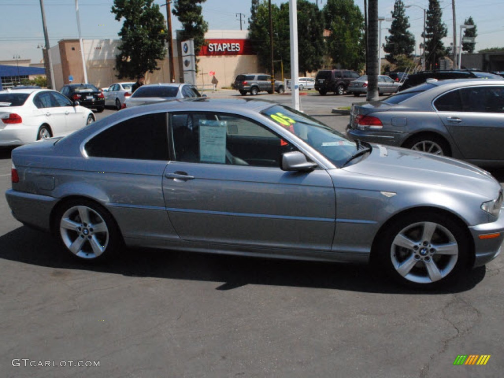 2005 3 Series 325i Coupe - Silver Grey Metallic / Black photo #3