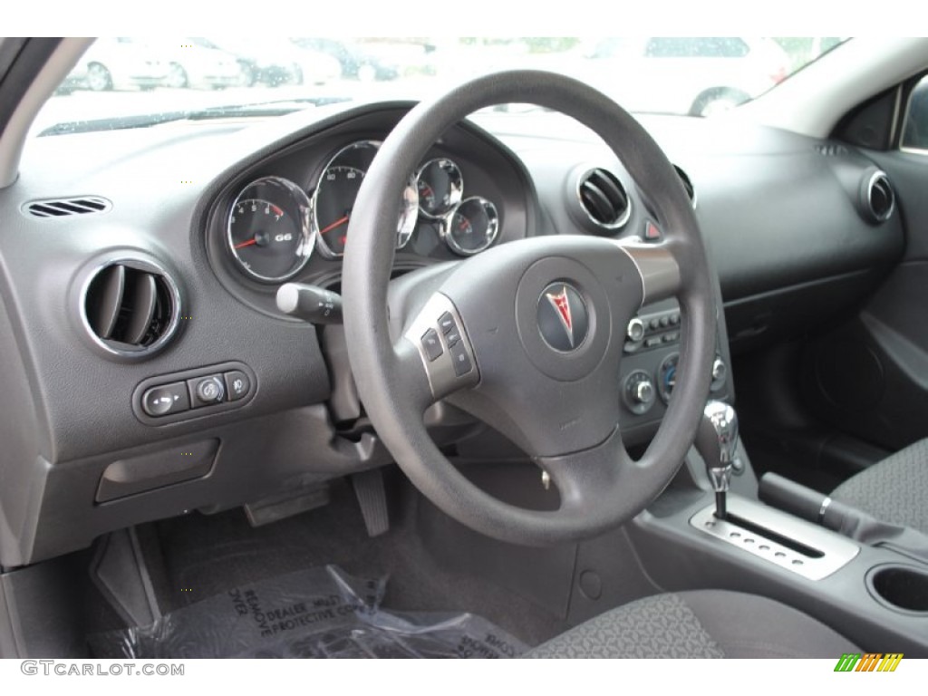 Ebony Interior 2007 Pontiac G6 V6 Sedan Photo #53502982