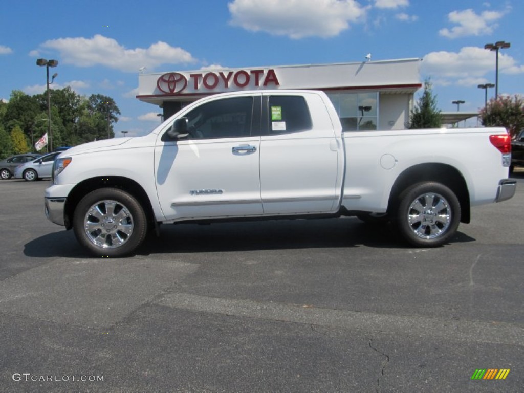 2011 Tundra Double Cab - Super White / Graphite Gray photo #2