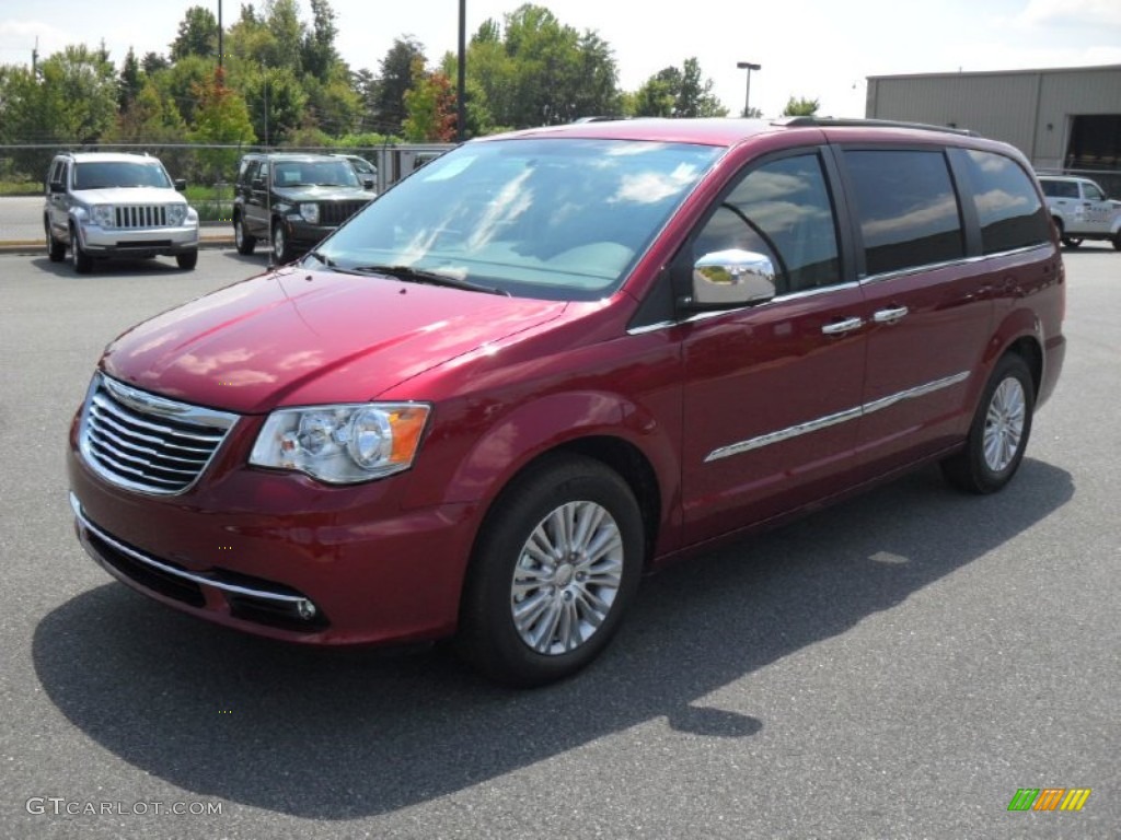 Deep Cherry Red Crystal Pearl 2012 Chrysler Town & Country Touring - L Exterior Photo #53504810