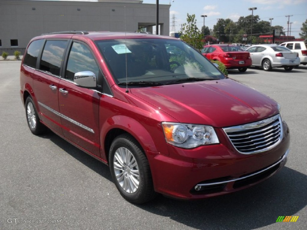 Deep Cherry Red Crystal Pearl 2012 Chrysler Town & Country Touring - L Exterior Photo #53504878