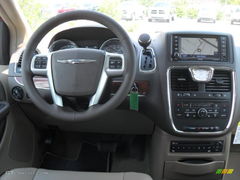 2012 Chrysler Town & Country Touring - L Dark Frost Beige/Medium Frost Beige Dashboard Photo #53505010