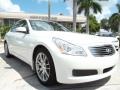 2008 Ivory Pearl White Infiniti G 35 Sedan  photo #2