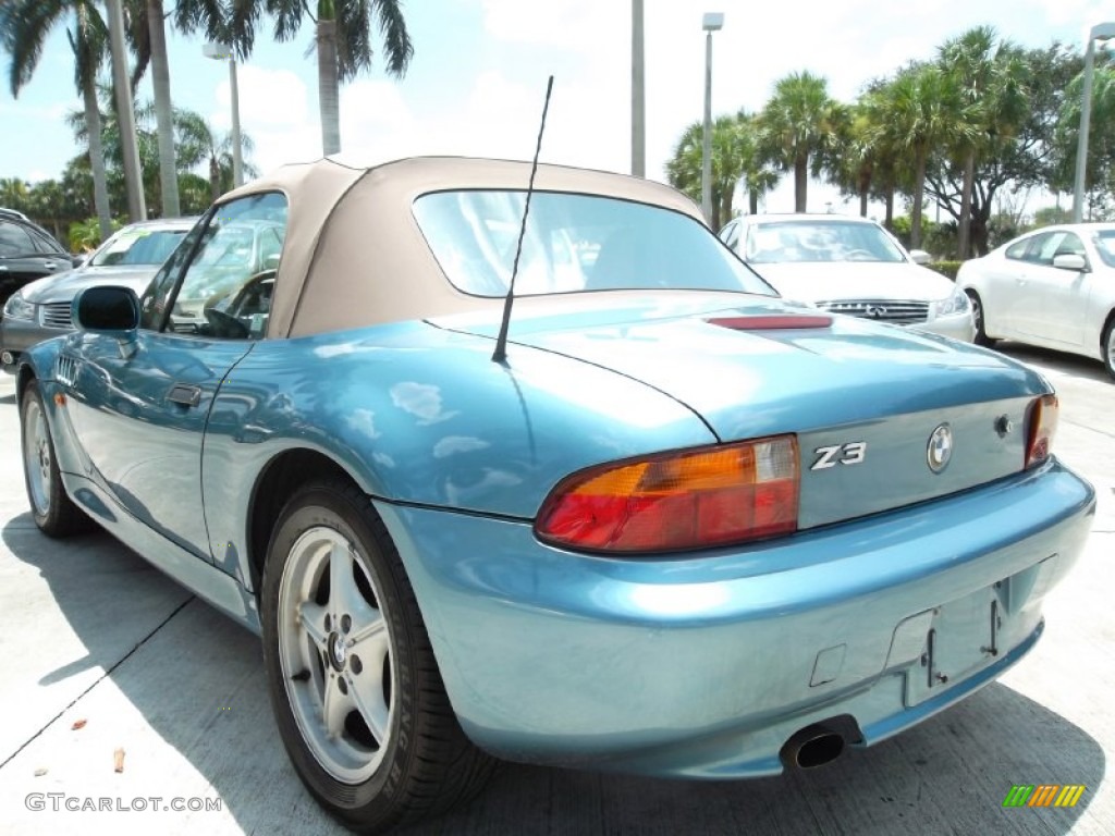 1998 Z3 1.9 Roadster - Atlanta Blue Metallic / Beige photo #9