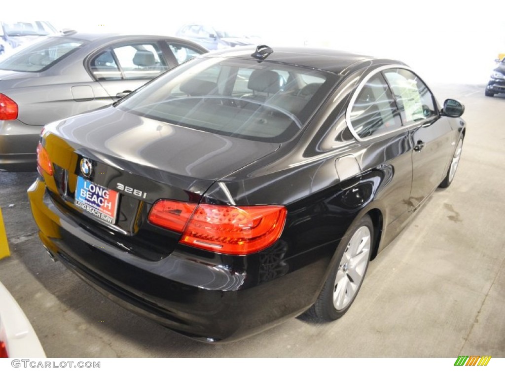 2011 3 Series 328i Coupe - Jet Black / Black photo #4
