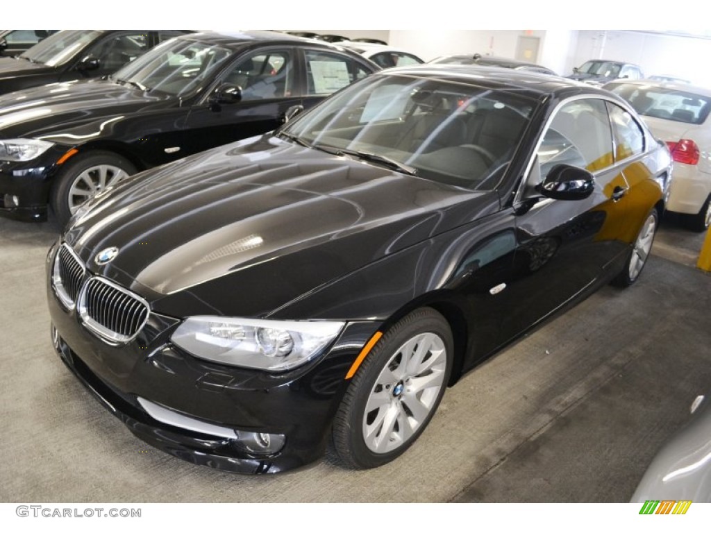 2011 3 Series 328i Coupe - Jet Black / Black photo #6