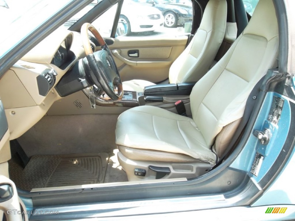Beige Interior 1998 BMW Z3 1.9 Roadster Photo #53506159