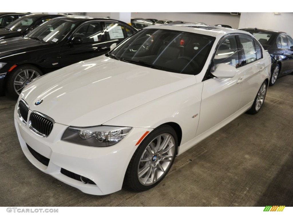 2011 3 Series 335d Sedan - Alpine White / Black photo #6