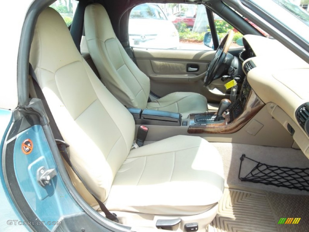 Beige Interior 1998 BMW Z3 1.9 Roadster Photo #53506196