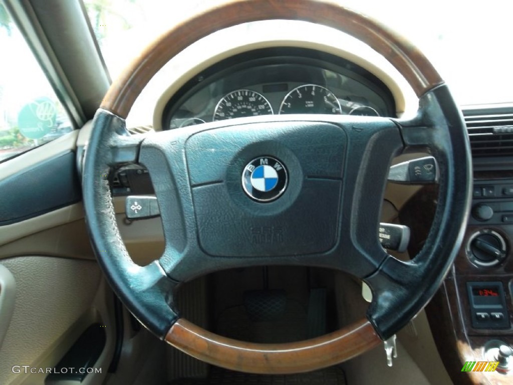 1998 BMW Z3 1.9 Roadster Beige Steering Wheel Photo #53506270