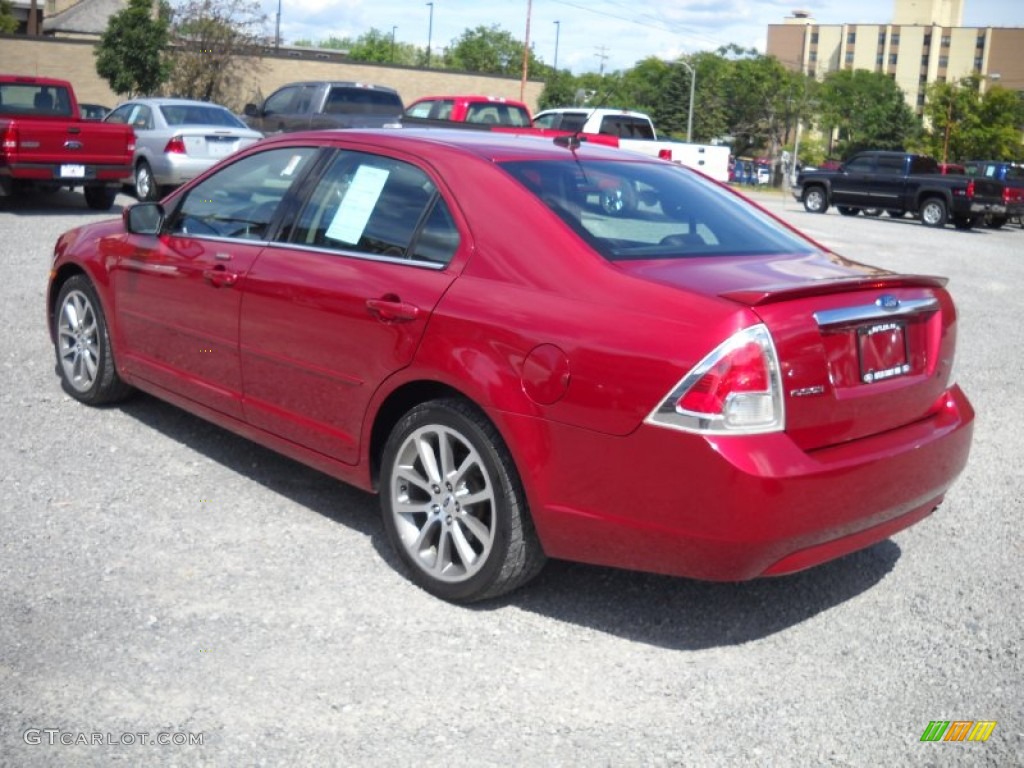 2008 Fusion SEL - Redfire Metallic / Charcoal Black photo #4