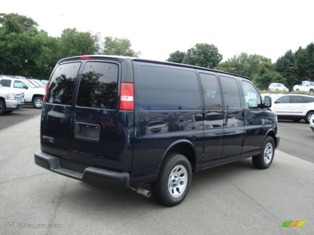 Dark Blue Metallic 2011 Chevrolet Express 1500 Cargo Van Exterior Photo #53508628