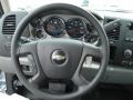 2011 Chevrolet Silverado 2500HD Dark Titanium Interior Steering Wheel Photo