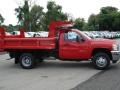 Victory Red - Silverado 3500HD Regular Cab 4x4 Chassis Dump Truck Photo No. 5