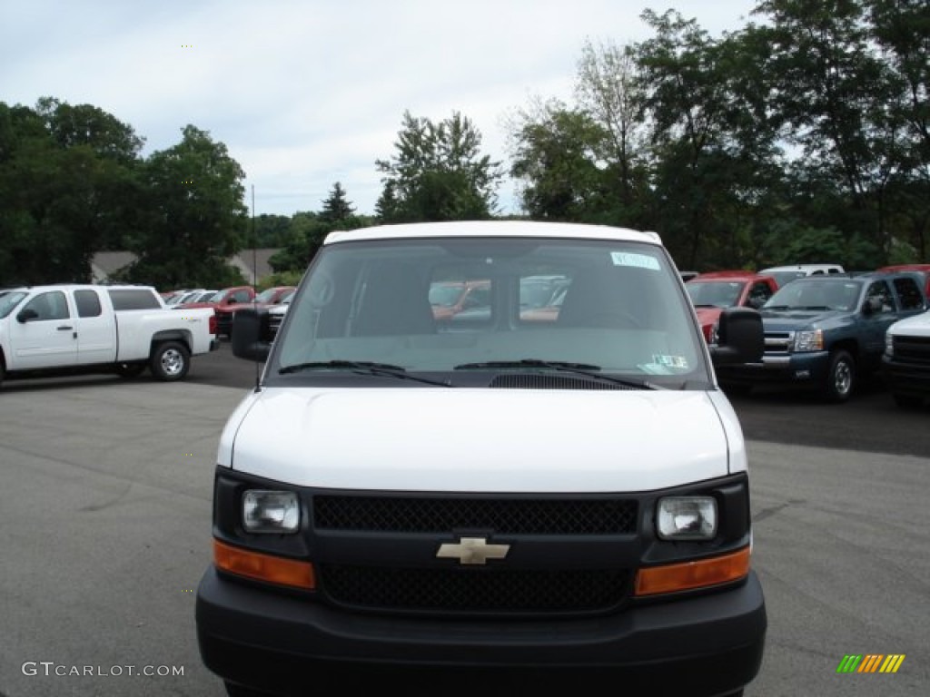 2011 Express 1500 Cargo Van - Summit White / Medium Pewter photo #3