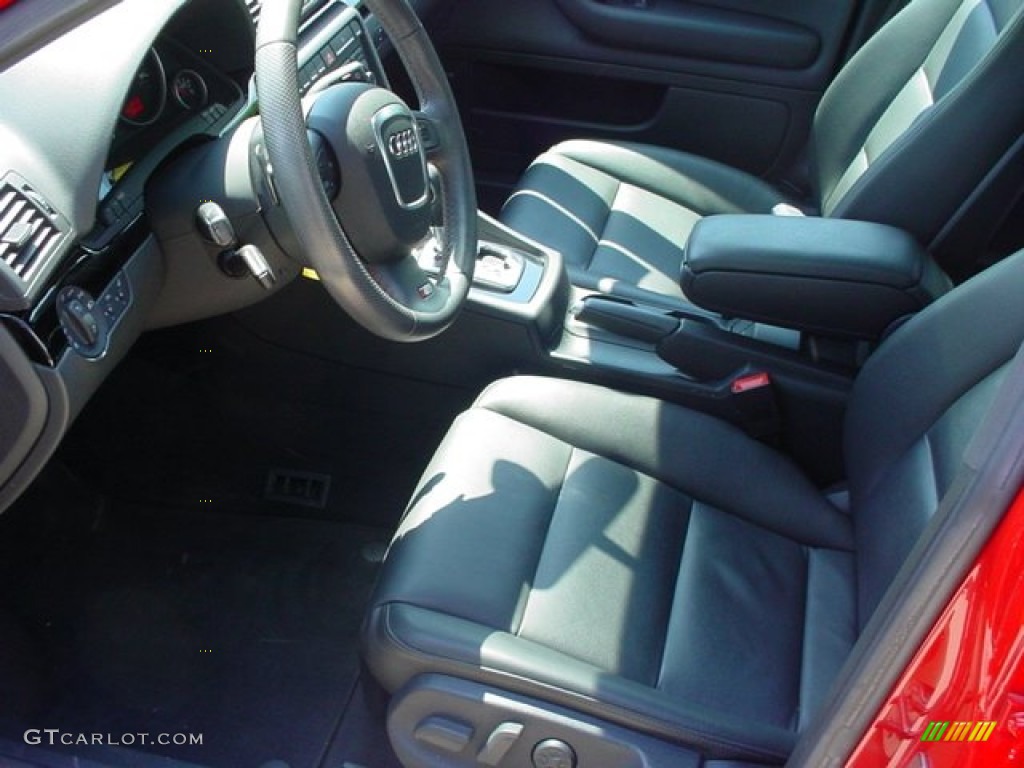 Black Interior 2008 Audi A4 2.0T quattro Sedan Photo #53510423
