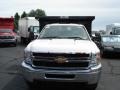 2011 Summit White Chevrolet Silverado 3500HD Regular Cab Chassis Dump Truck  photo #3