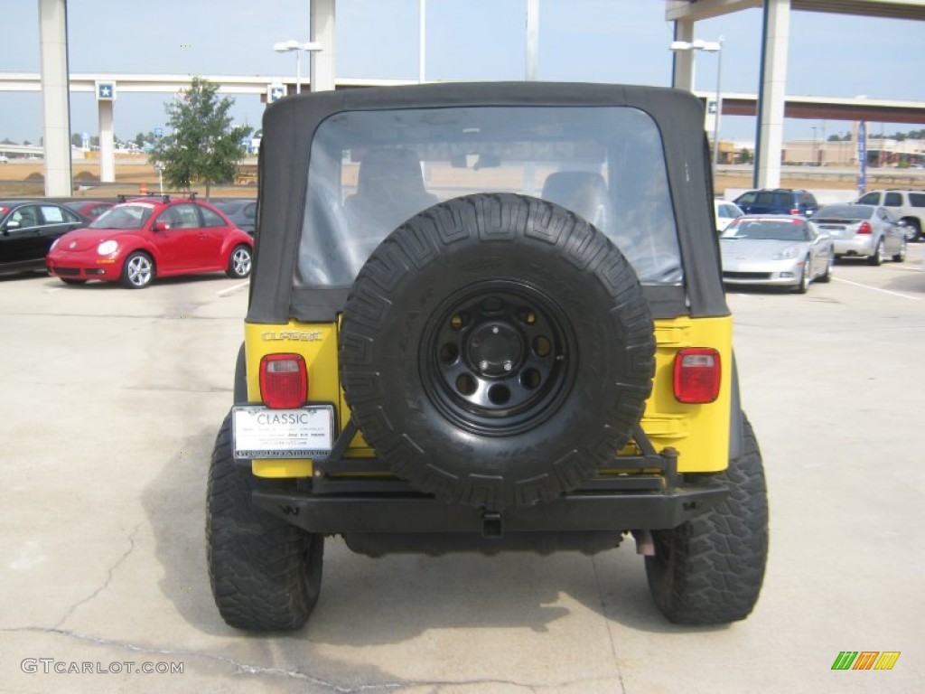 2004 Wrangler SE 4x4 - Solar Yellow / Dark Slate Gray photo #4