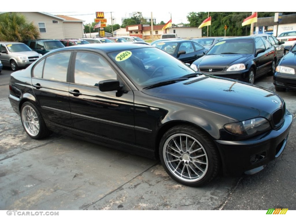 2003 3 Series 325i Sedan - Jet Black / Black photo #2