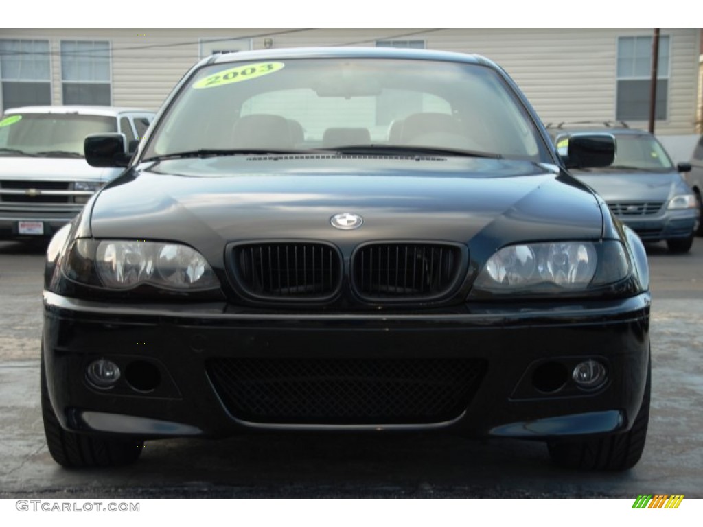 2003 3 Series 325i Sedan - Jet Black / Black photo #3