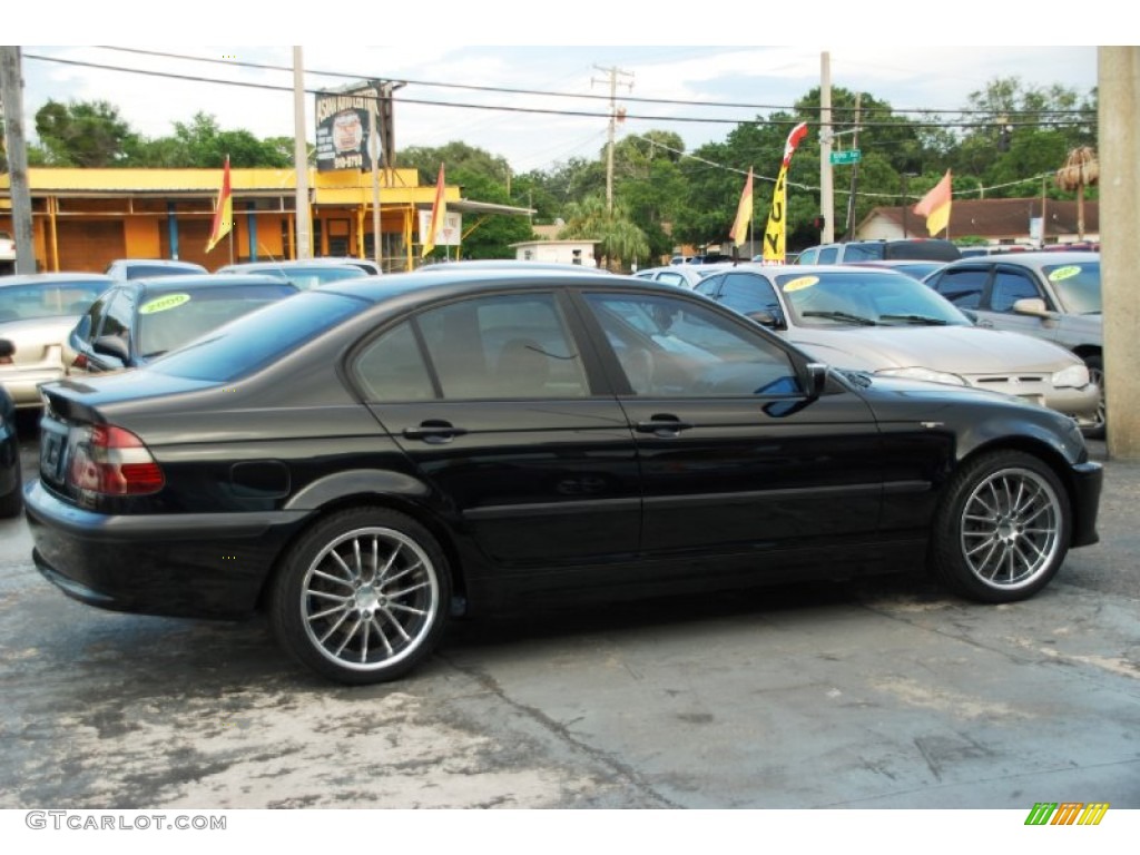 2003 3 Series 325i Sedan - Jet Black / Black photo #5