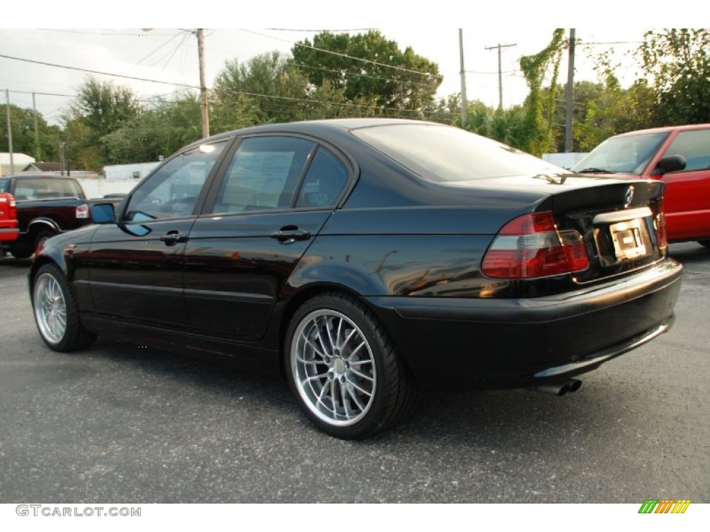 2003 3 Series 325i Sedan - Jet Black / Black photo #15