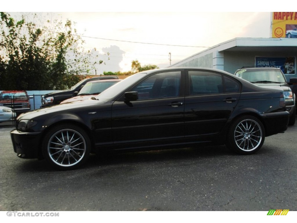 2003 3 Series 325i Sedan - Jet Black / Black photo #34