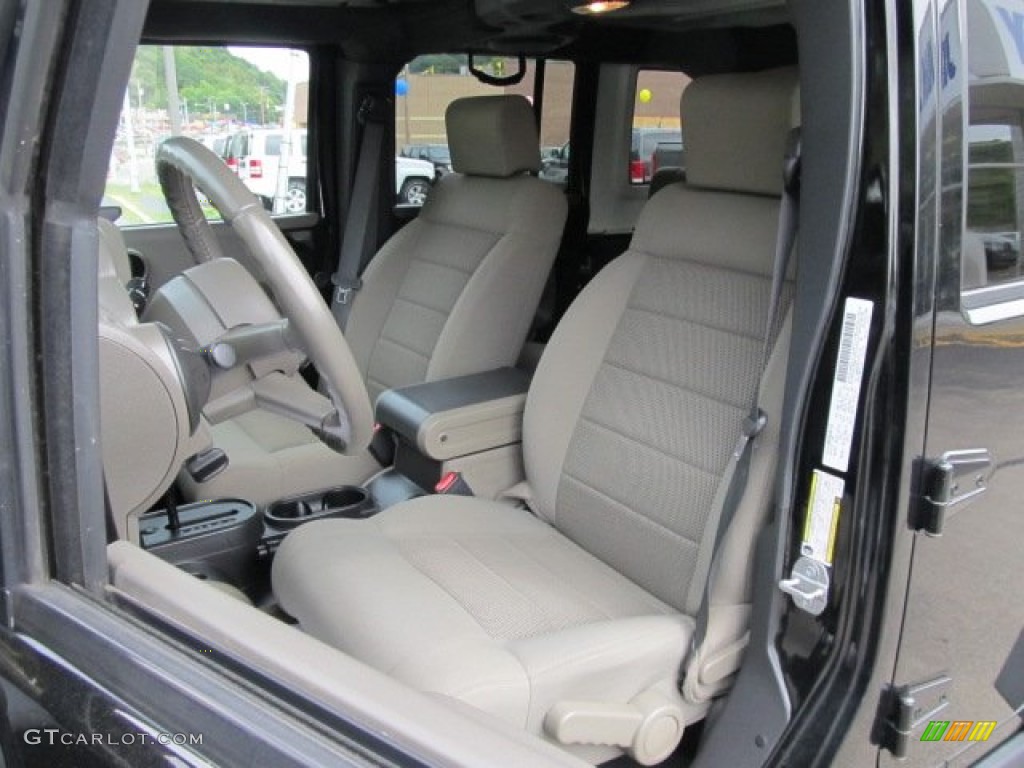 Dark Khaki/Medium Khaki Interior 2009 Jeep Wrangler Unlimited Rubicon 4x4 Photo #53513587